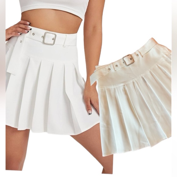 Dresses & Skirts - 🌸3/$12, Skirt size S, new shein without cream label pulling white